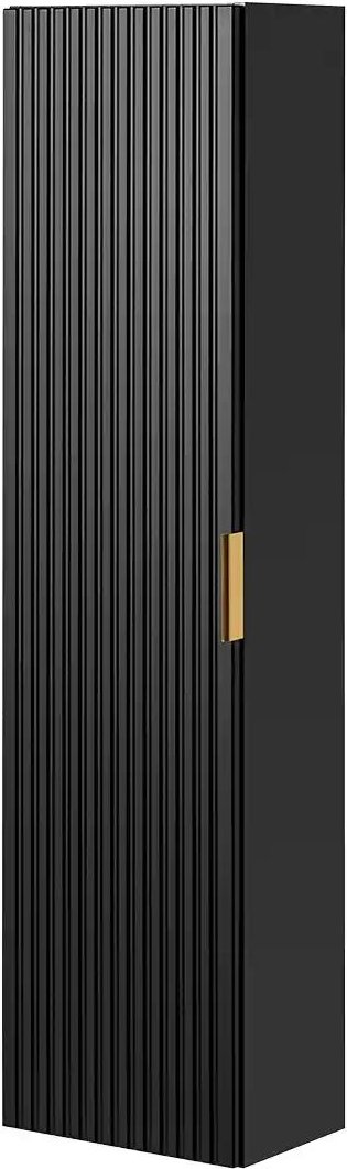 Hochschrank Alpsee ¦ schwarz ¦ Maße (cm): B: 35 H: 140 T: 25.0 Schränke > Badschränke > Bad-Hochschränke - Höffner