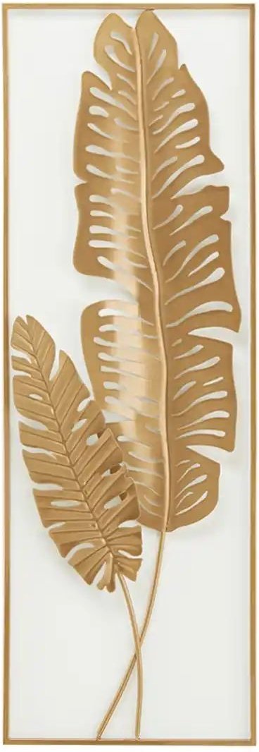Wanddekoration Blätter ¦ gold ¦ Metall ¦ Maße (cm): B: 31,1 H: 89,5 T: 3.2 Accessoires > Dekoartikel - Höffner