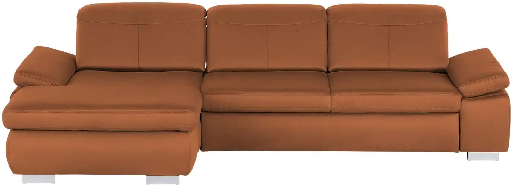 Lounge Collection Ecksofa aus Mikrofaser Kathrin ¦ orange ¦ Maße (cm): B: 309 H: 85 T: 195.0 Polstermöbel > Sofas > Ecks...
