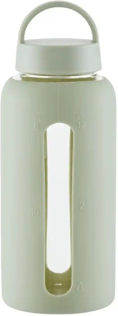 KHG Trinkflasche ¦ Glas,Silikon,Kunststoff ¦ Maße (cm): H: 23,3 Ø: 8.8 Gläser & Karaffen - Höffner