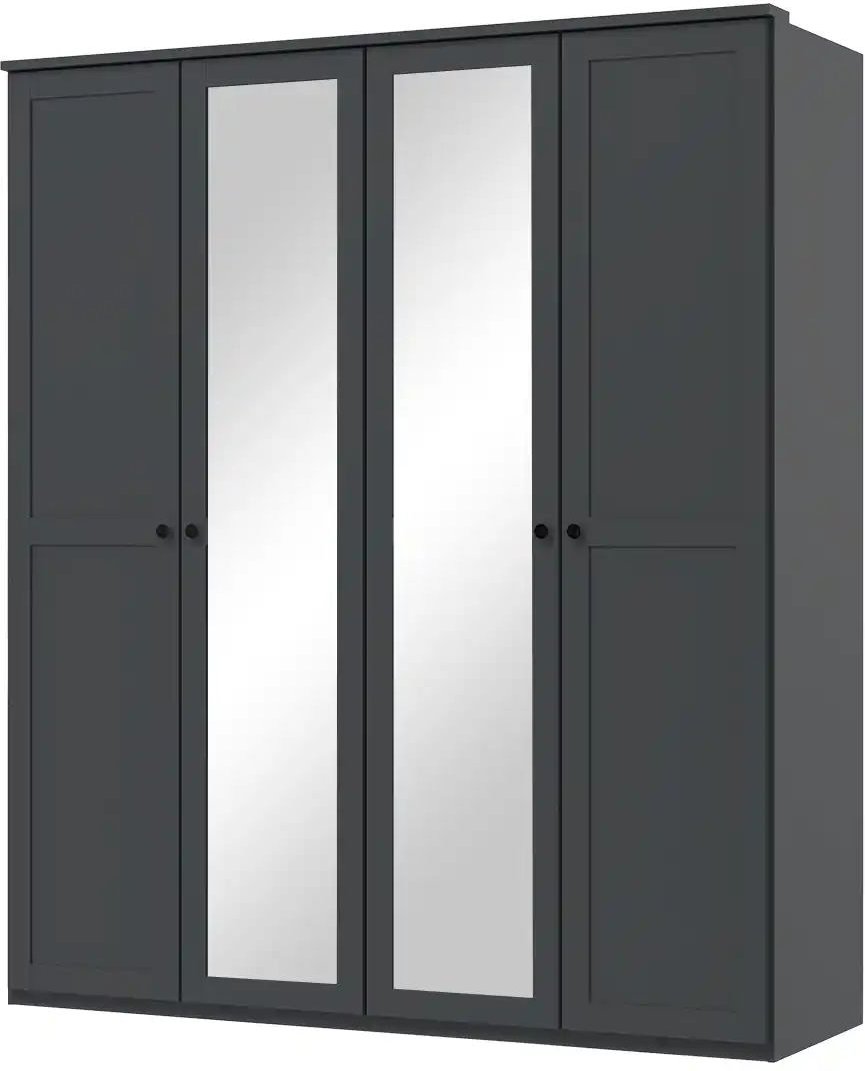 Drehtürenschrank Chalet ¦ schwarz ¦ Maße (cm): B: 180 H: 210 T: 58.0 Schränke > Kleiderschränke > Drehtürenschränke - H...