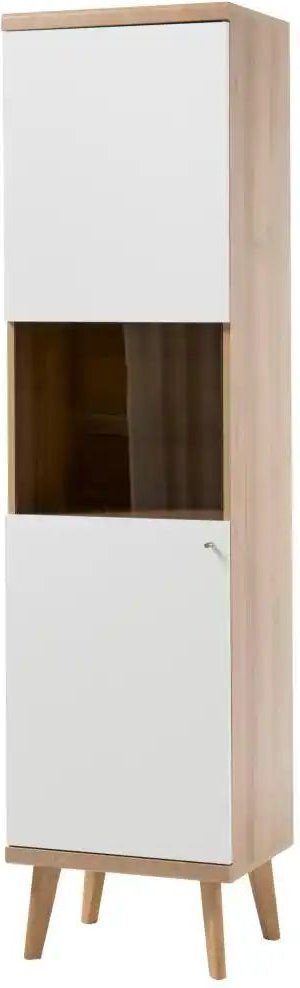 Vitrine Lessay ¦ weiß ¦ Maße (cm): B: 50 H: 197 Schränke > Vitrinen - Höffner