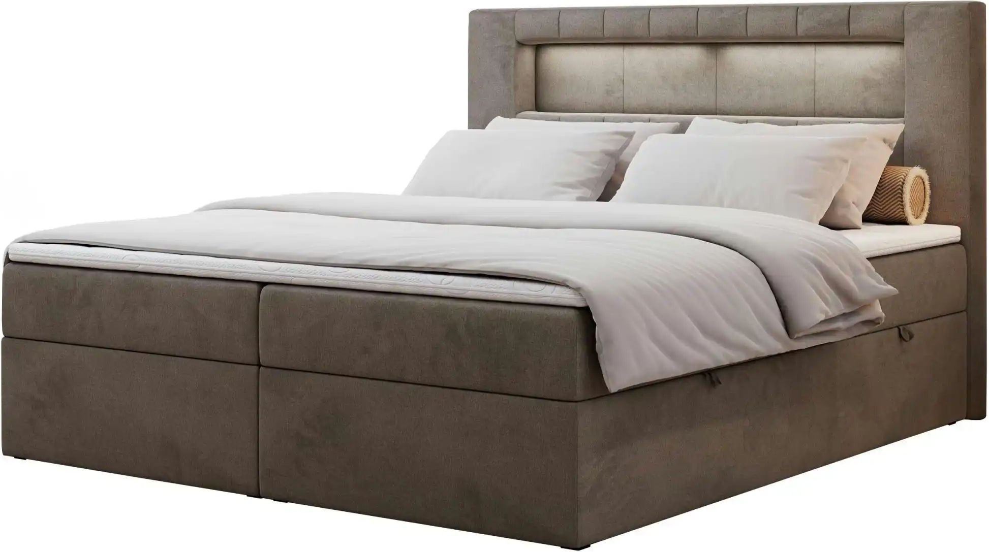 Boxbett mit Bettkasten Gold 5 ¦ braun ¦ Maße (cm): B: 120 H: 103 Betten > Komfortbetten - Höffner