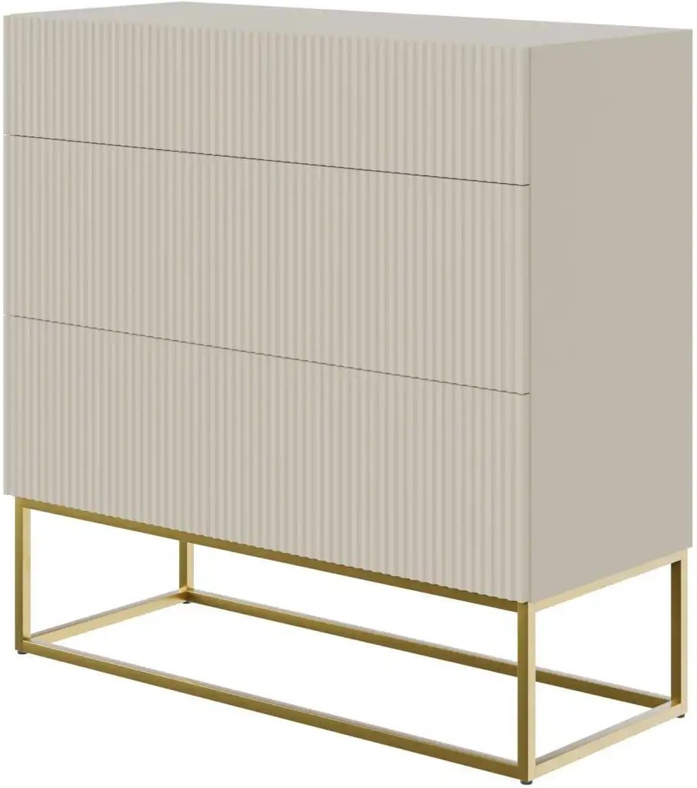 Selsey Kommode Veldio ¦ beige ¦ Maße (cm): B: 90 H: 90 Kommoden & Sideboards > Kommoden - Höffner