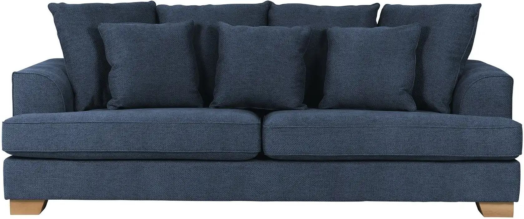 SOHO Sofa Franka ¦ blau ¦ Maße (cm): B: 231 H: 87 T: 103.0 Polstermöbel > Sofas > 3-Sitzer - Höffner