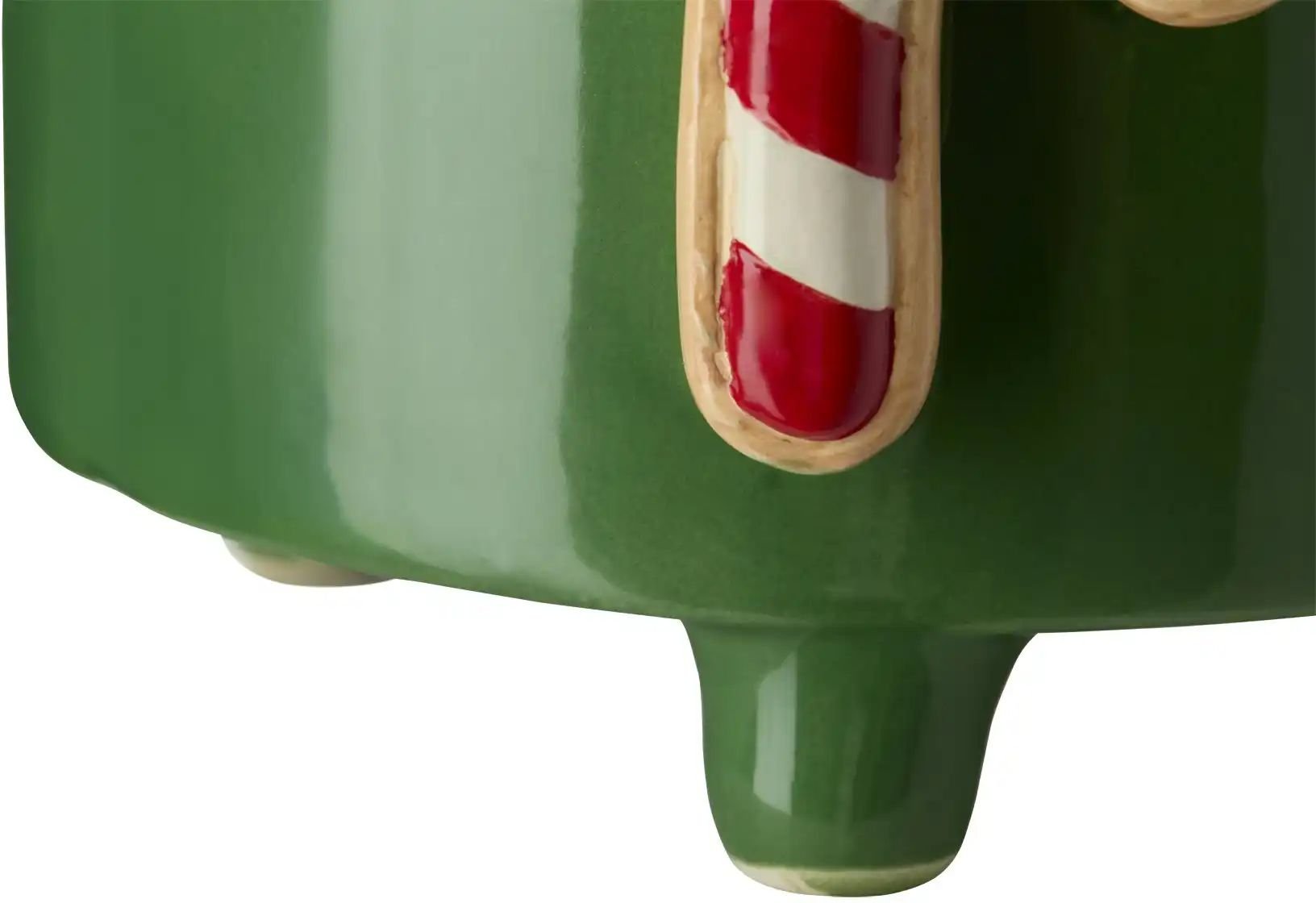 HOME STORY Übertopf Zuckerstangen ¦ grün ¦ Dolomite ¦ Maße (cm): B: 16,3 H: 15 T: 15.7 Weihnachten - Höffner