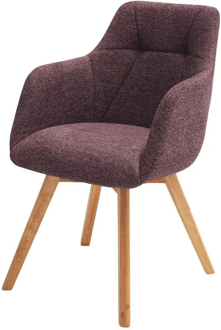 Dine + Mine Armlehnstuhl mit Steppung im Rücken Nador ¦ rot ¦ Maße (cm): B: 57 H: 84 T: 65.0 Stühle > Esszimmerstühle > ...