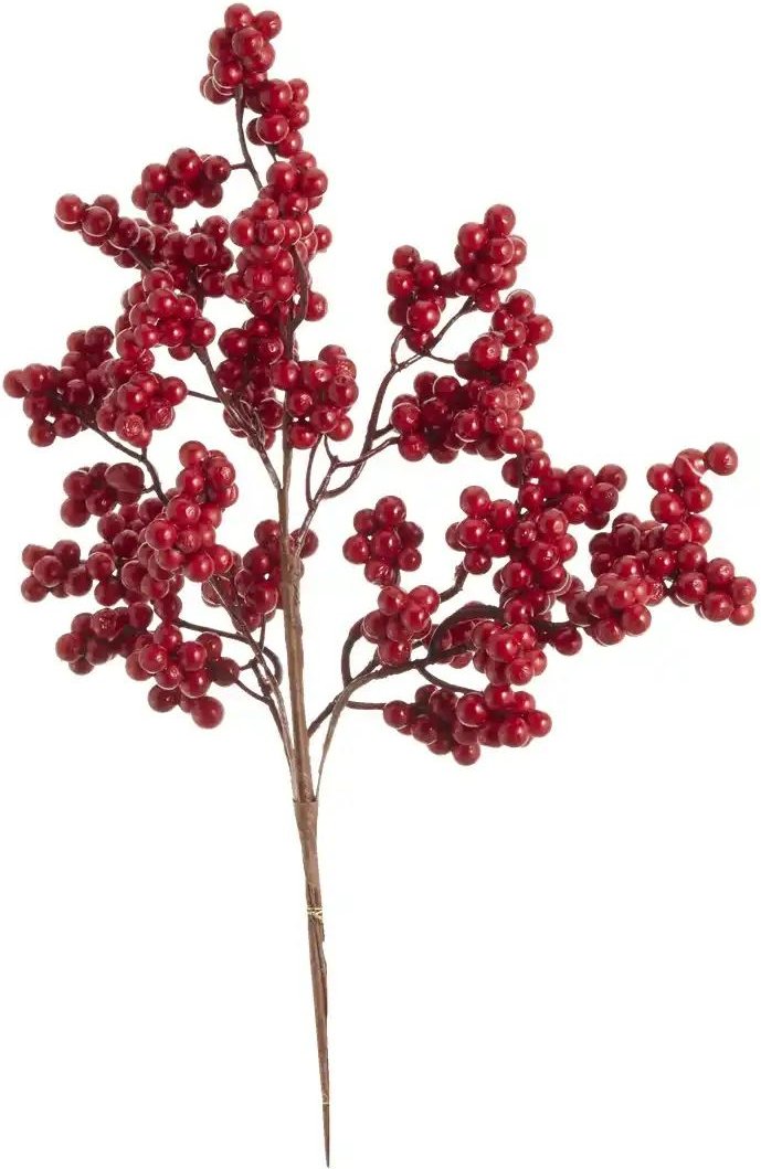 Beerenzweig ¦ rot ¦ Kunststoff,Eisendraht ¦ Maße (cm): H: 33 Accessoires > Kunstblumen - Höffner