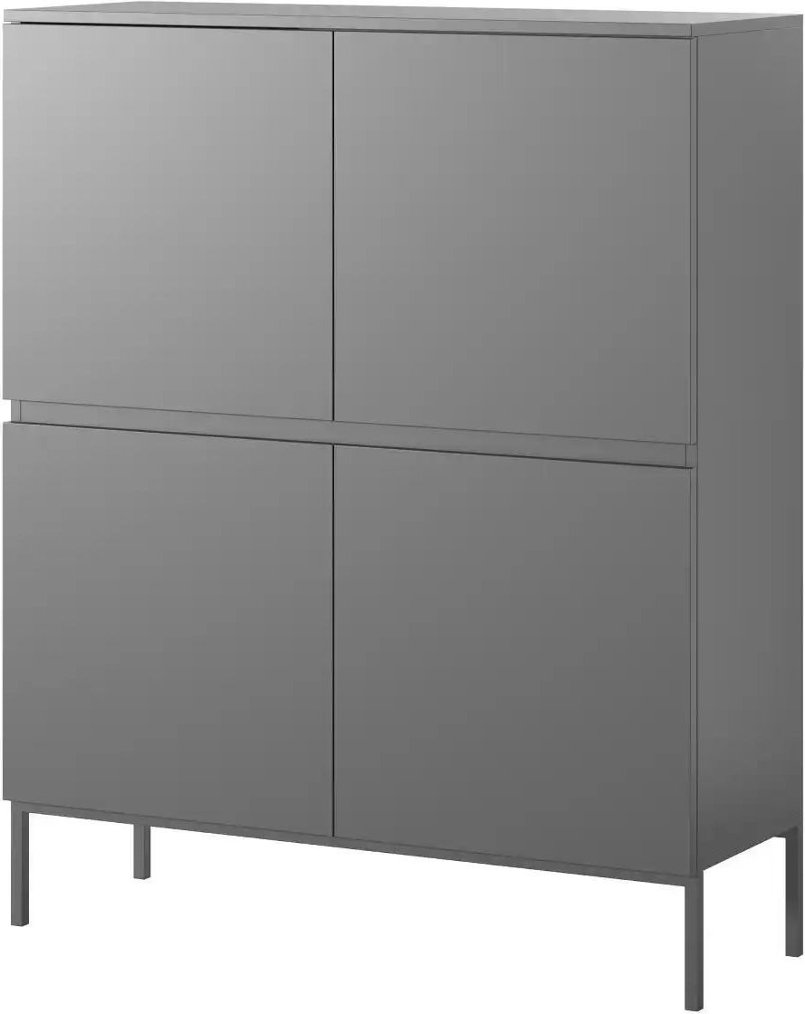 Selsey Highboard Bemmi ¦ schwarz ¦ Maße (cm): B: 100 H: 122 Kommoden & Sideboards > Highboards - Höffner