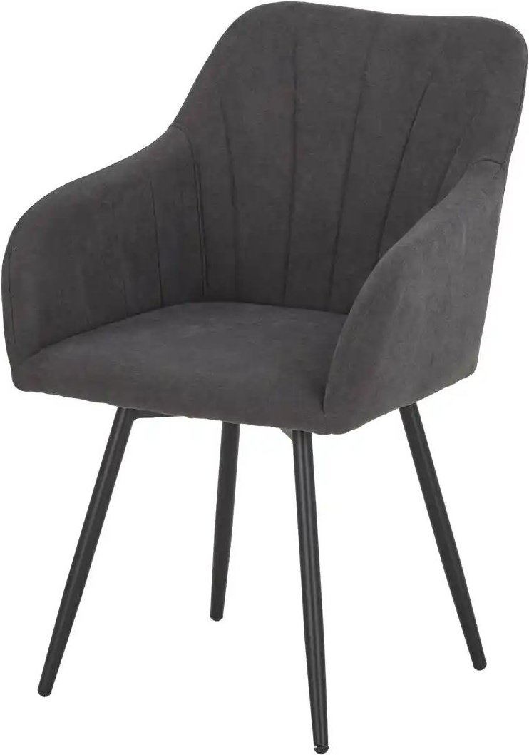 Armlehnstuhl 360° drehbar Leon ¦ grau ¦ Maße (cm): B: 58,5 H: 84 T: 54.0 Stühle > Polsterstühle - Höffner