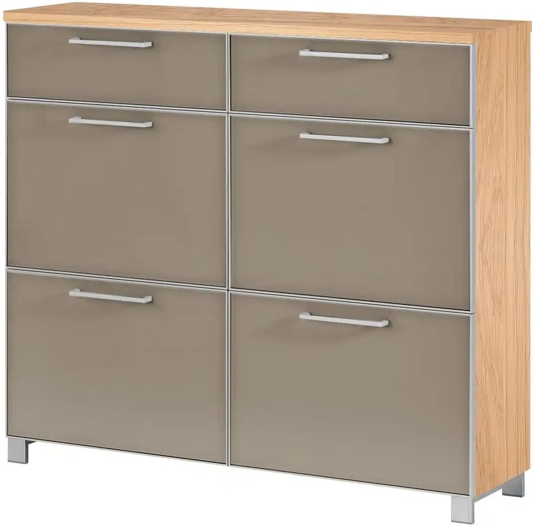 Thumbnail - Schuhschrank Duna ¦ beige ¦ Maße (cm): B: 121 H: 108 T: 31.0 Garderoben & Kleiderstangen > Garderoben Schuhschränke - H...