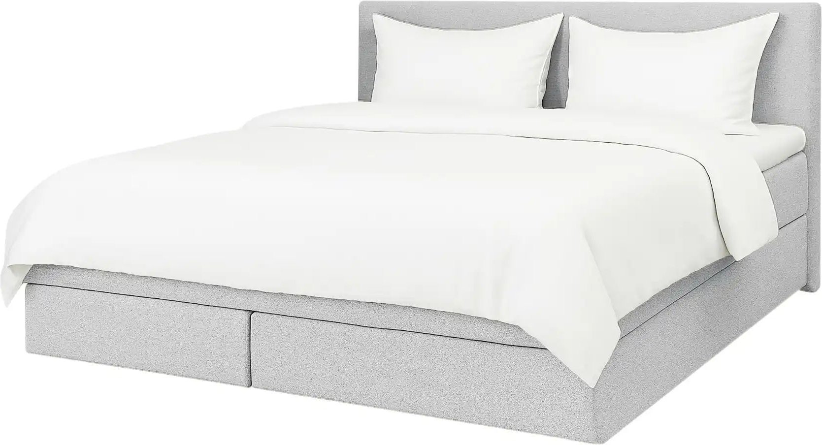 Boxspringbett 180x200 in hellgrau Elin ¦ grau ¦ Maße (cm): B: 180 H: 105 Betten > Boxspringbetten - Höffner