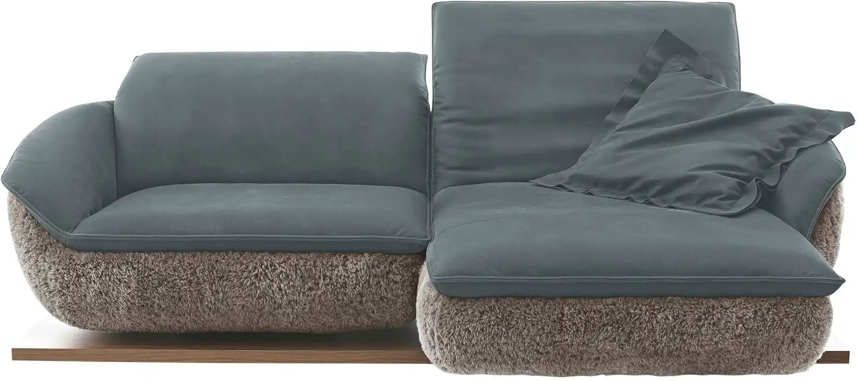 Thumbnail - KOINOR Ecksofa Mooove ¦ blau ¦ Maße (cm): B: 242 H: 99 T: 120.0 Polstermöbel > Sofas > Ecksofas - Höffner