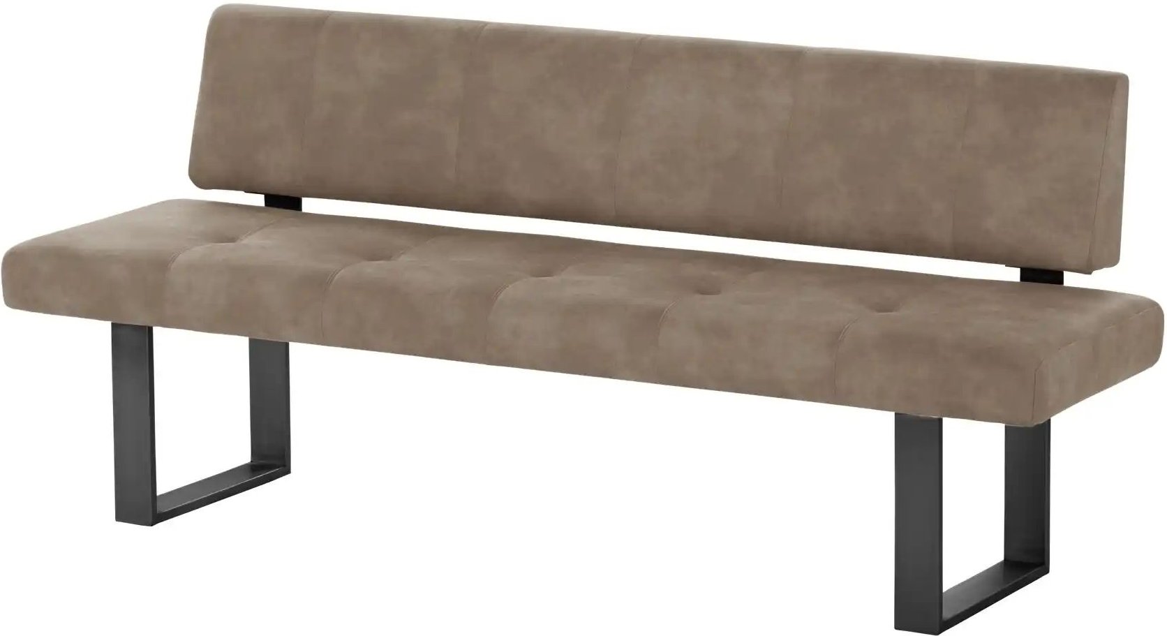 Wohnwert Einzelbank Mia ¦ grau ¦ Maße (cm): B: 180 H: 90 T: 66.0 Bänke > Einzelbänke - Höffner