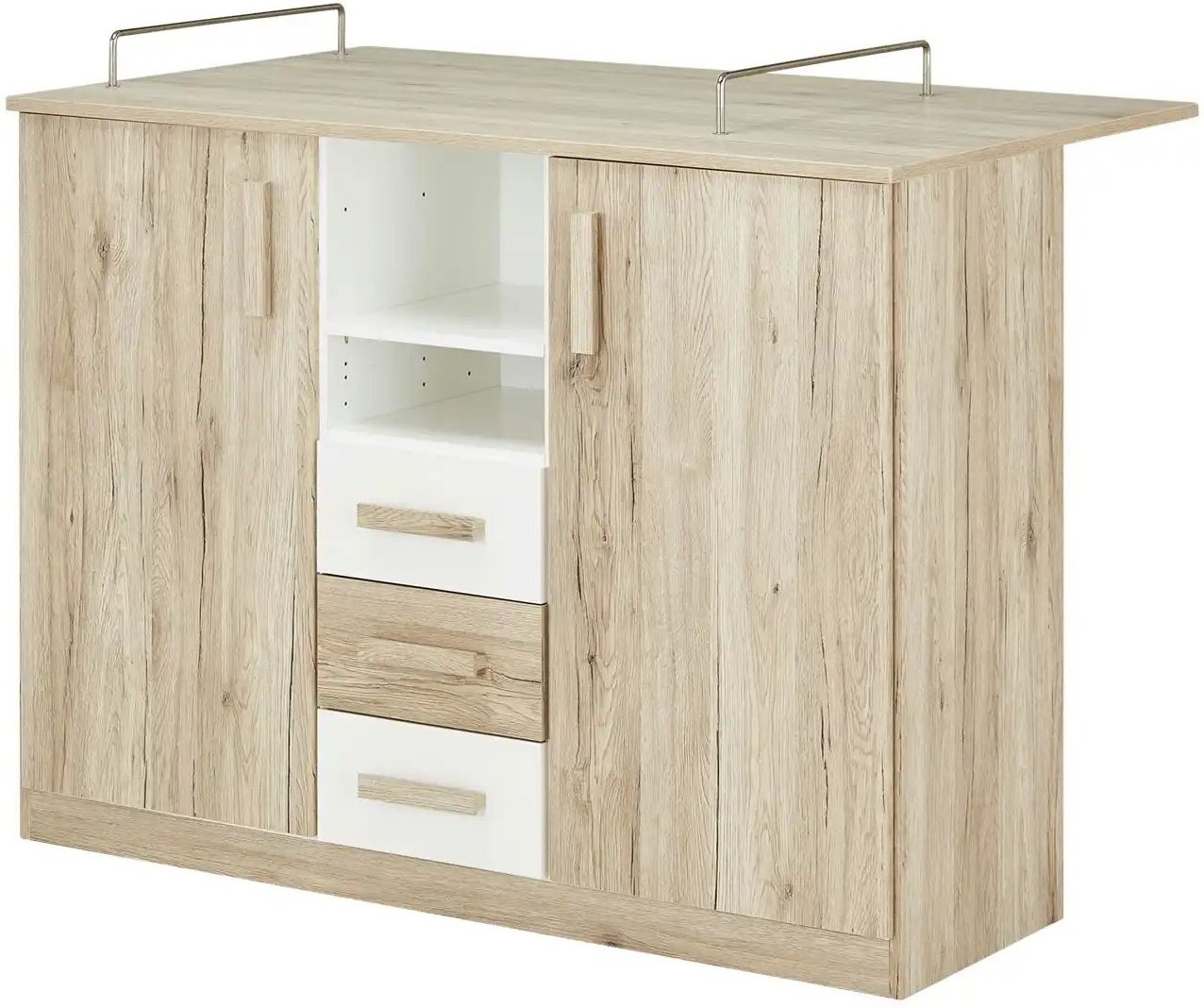 Thumbnail - Wickelkommode Caja ¦ holzfarben ¦ Maße (cm): B: 122 H: 101 T: 75.0 Baby > Babymöbel > Wickelkommoden - Höffner