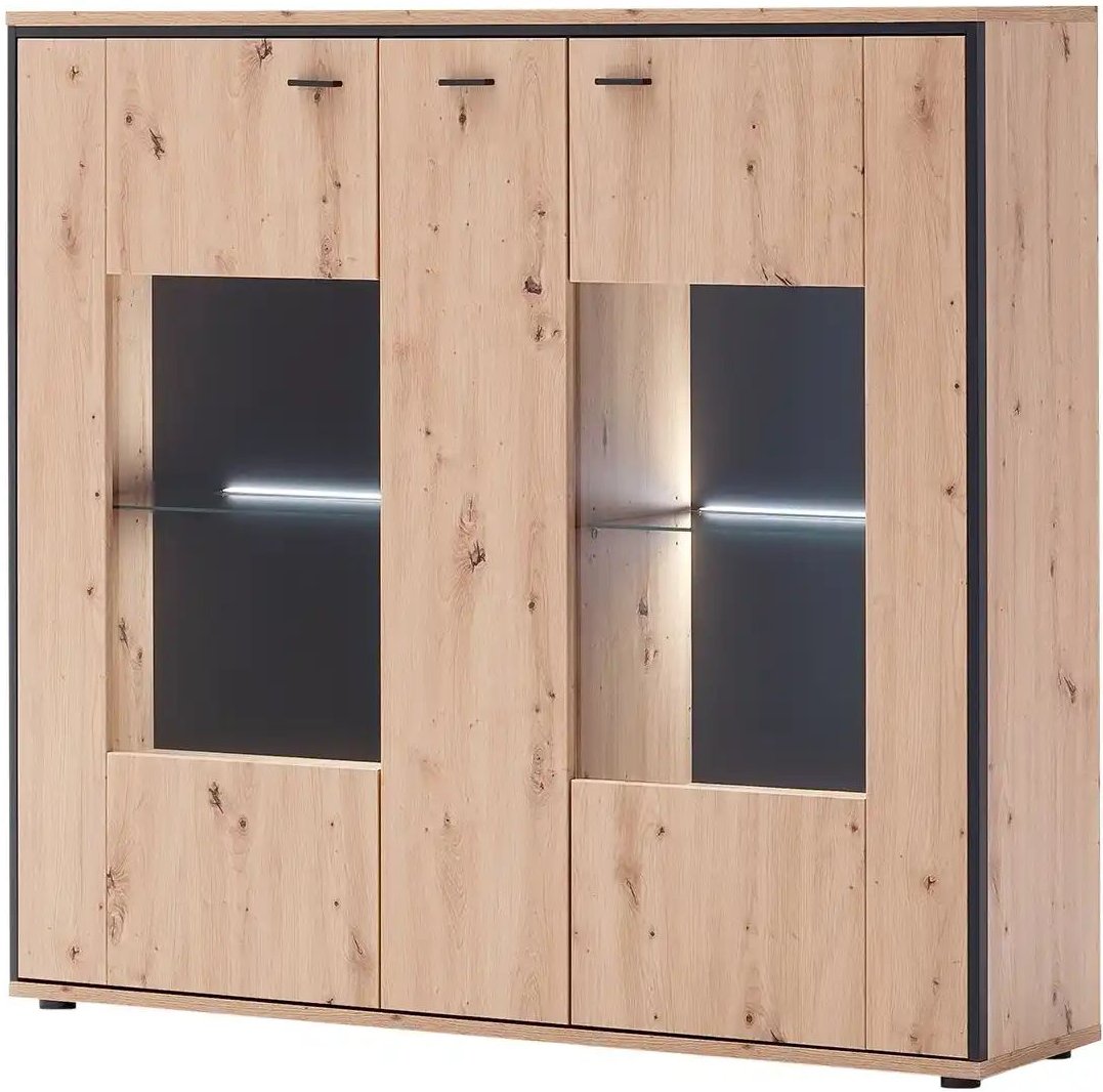 Thumbnail - uno Highboard Argon ¦ holzfarben ¦ Maße (cm): B: 153 H: 143 T: 38.0 Kommoden & Sideboards > Highboards - Höffner