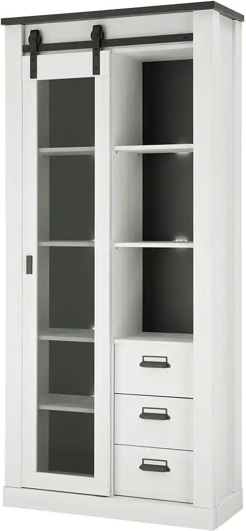 Vitrine Sintra ¦ weiß ¦ Maße (cm): B: 92 H: 200 T: 37.0 Schränke > Vitrinen - Höffner