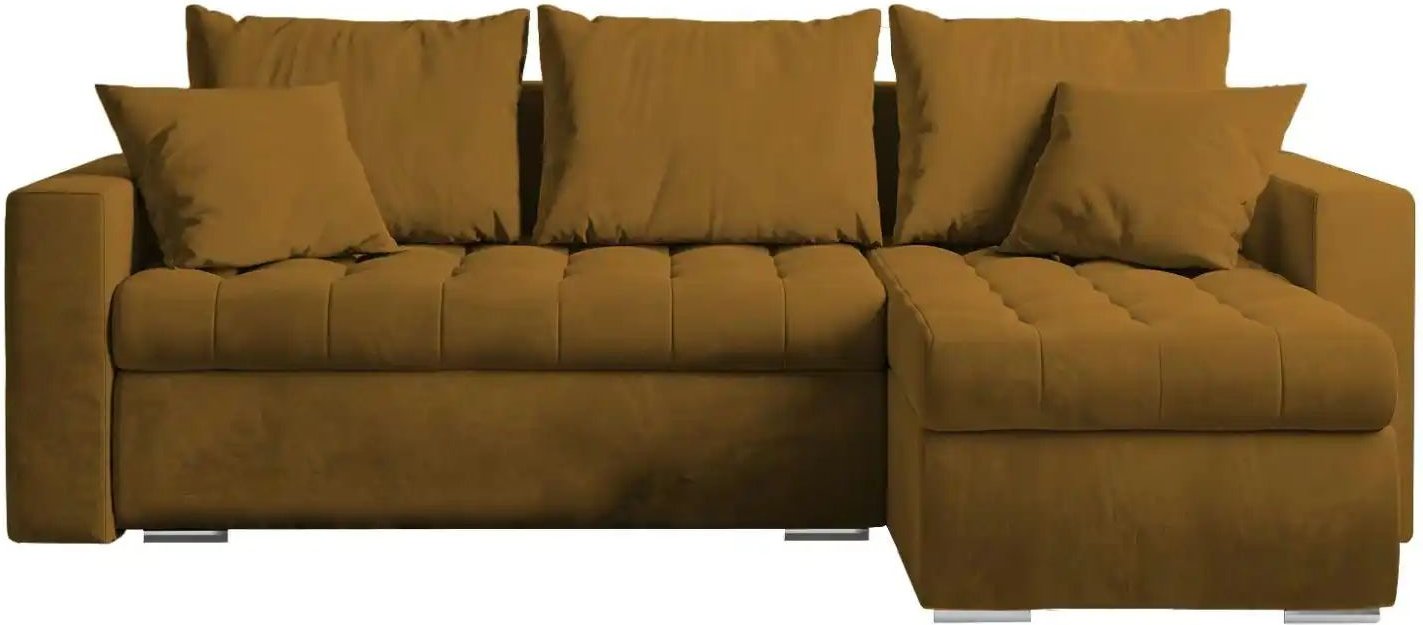 Ecksofa mit Schlaffunktion Luis ¦ gelb ¦ Maße (cm): B: 238 H: 85 Polstermöbel > Sofas > 3-Sitzer - Höffner