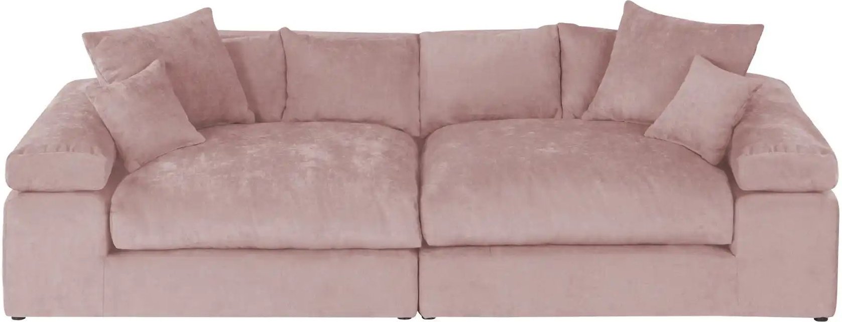 smart Big Sofa im modernem Cord Lianea ¦ rosa/pink ¦ Maße (cm): B: 260 H: 86 T: 133.0 Polstermöbel > Sofas > 2-Sitzer - ...