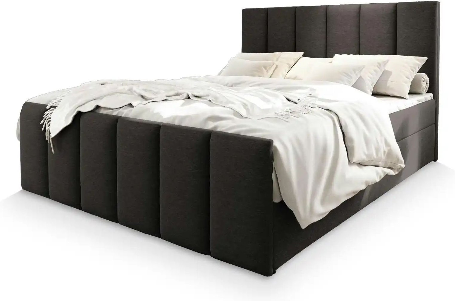 MASSENO Boxbett mit Bettkasten Lago ¦ grau ¦ Maße (cm): B: 160 H: 98 Betten > Polsterbetten - Höffner