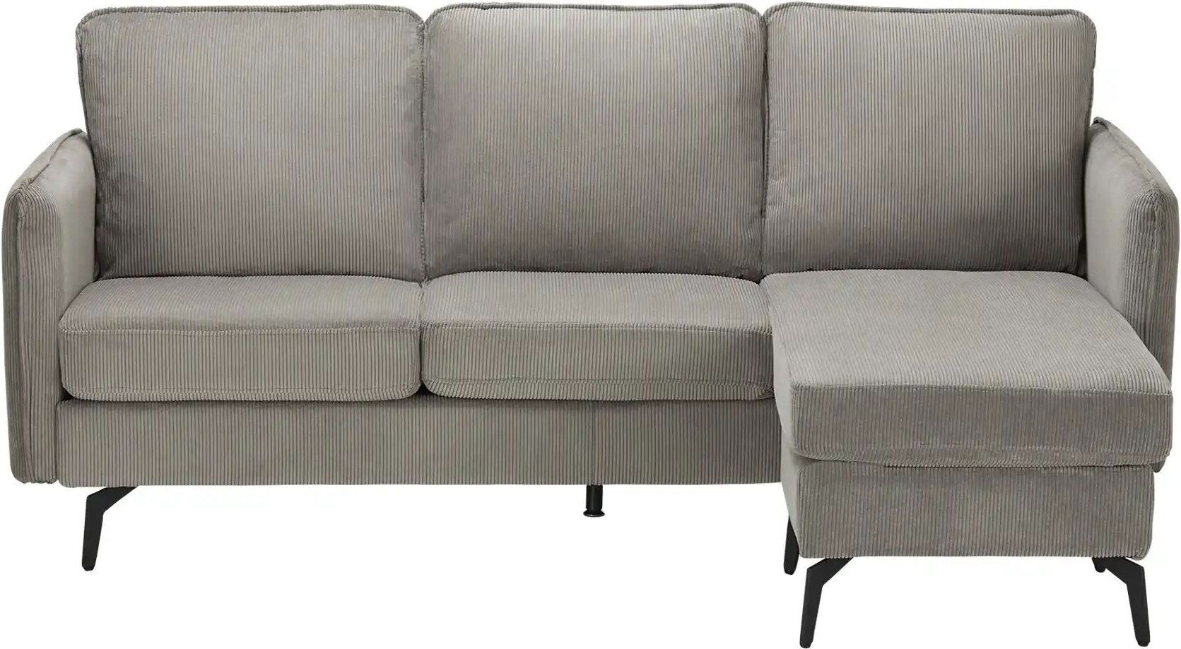 Ecksofa Atisha ¦ grau ¦ Maße (cm): B: 193 H: 86 T: 136.0 Polstermöbel > Sofas > 3-Sitzer - Höffner