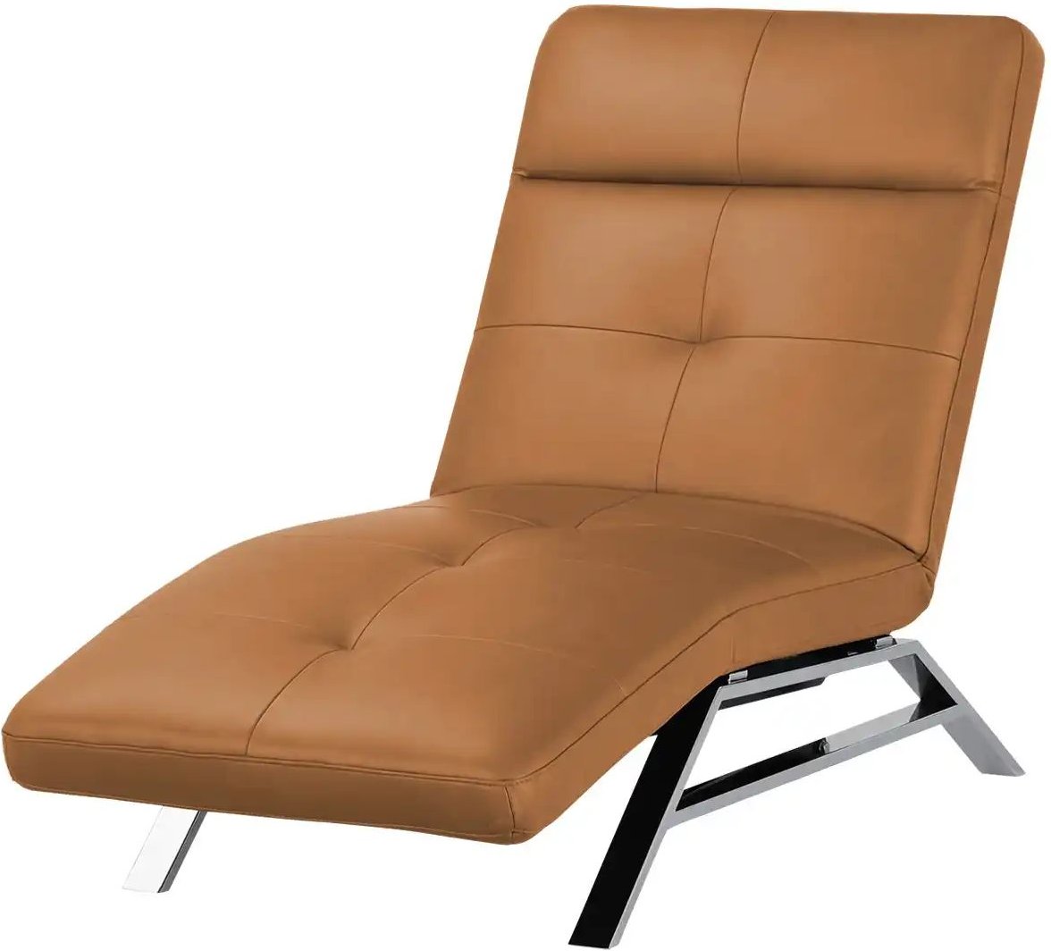 Relaxliege aus Leder Riva ¦ orange ¦ Maße (cm): B: 80 H: 113 T: 198.0 Polstermöbel > Relaxliegen - Höffner