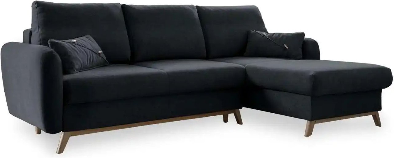 Miuform Ecksofa mit Schlaffunktion Scandic Lagom ¦ grau ¦ Maße (cm): B: 235 H: 90 Polstermöbel > Sofas > Ecksofas - Höff...