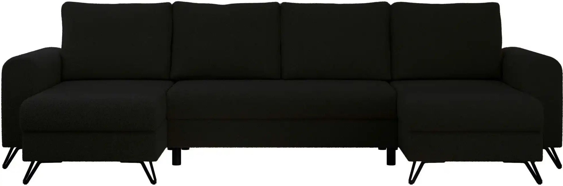 Wohnlandschaft Schwarz ¦ schwarz ¦ Maße (cm): B: 312 H: 90 Polstermöbel > Sofas > Wohnlandschaften - Höffner