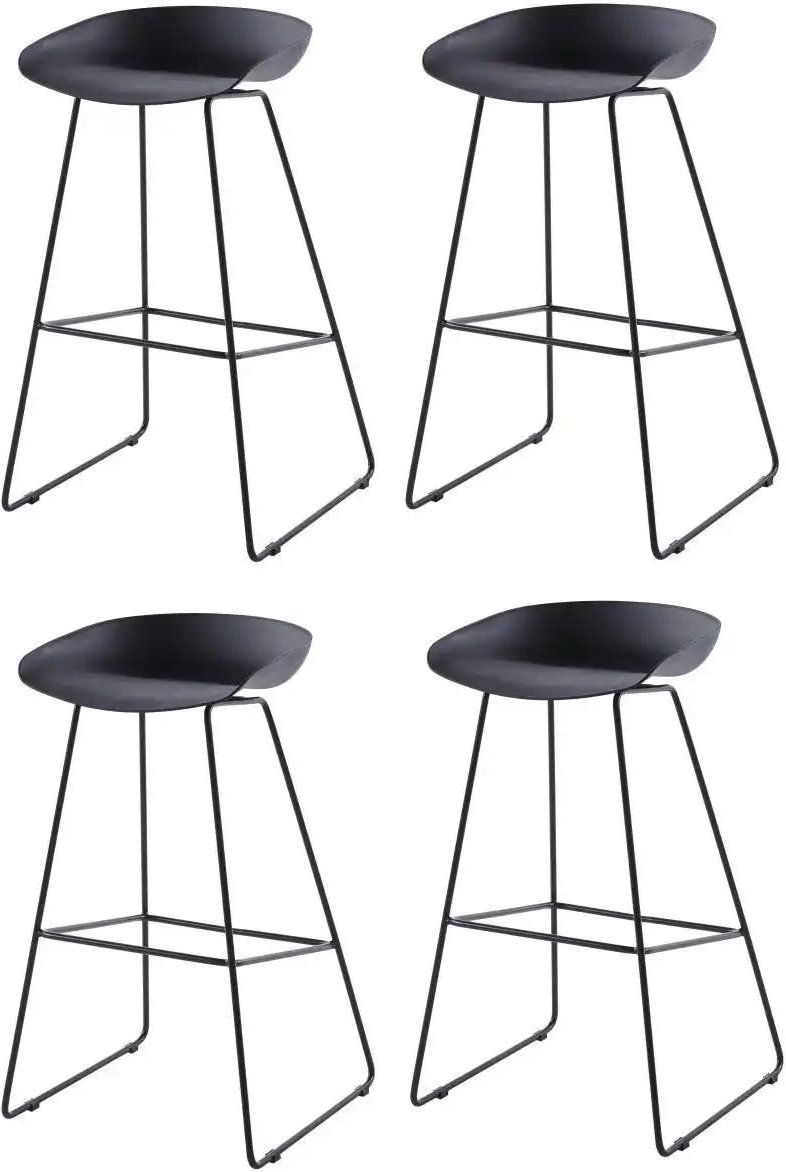Barhocker 4er-Set Taboslo ¦ schwarz ¦ Maße (cm): B: 42 H: 82 Polstermöbel > Hocker > Barhocker - Höffner