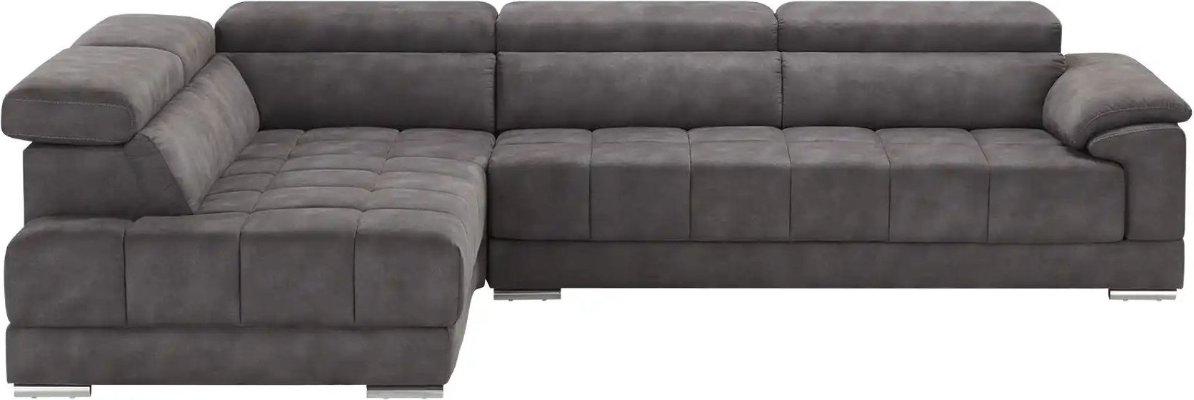 uno Ecksofa Mikrofaser Isabeli ¦ grau ¦ Maße (cm): B: 299 H: 72 T: 211.0 Polstermöbel > Sofas > Ecksofas - Höffner