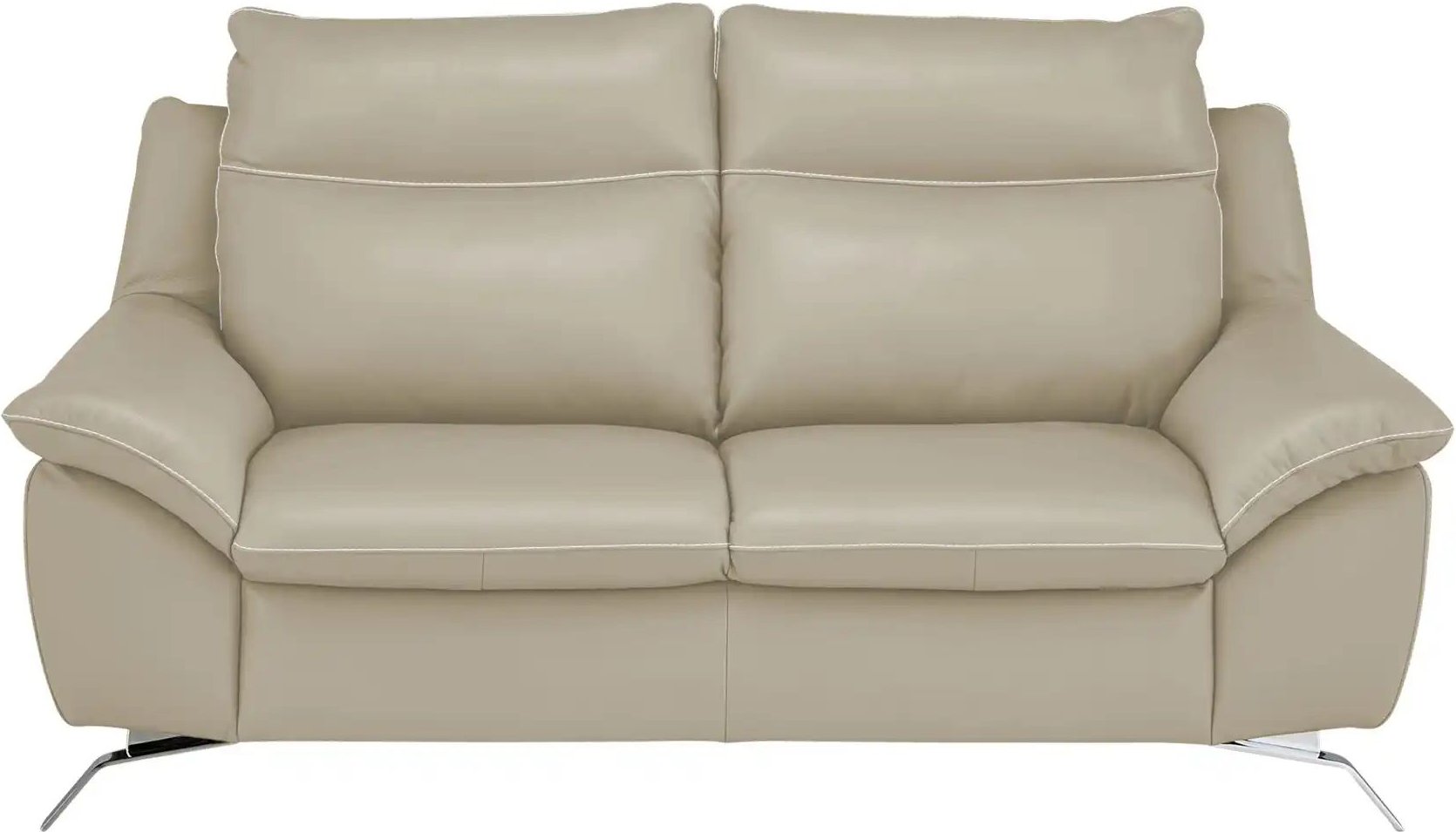 Natuzzi Editions Sofa aus Echtleder Orlando ¦ beige ¦ Maße (cm): B: 180 H: 94 T: 95.0 Polstermöbel > Sofas > 2-Sitzer - ...