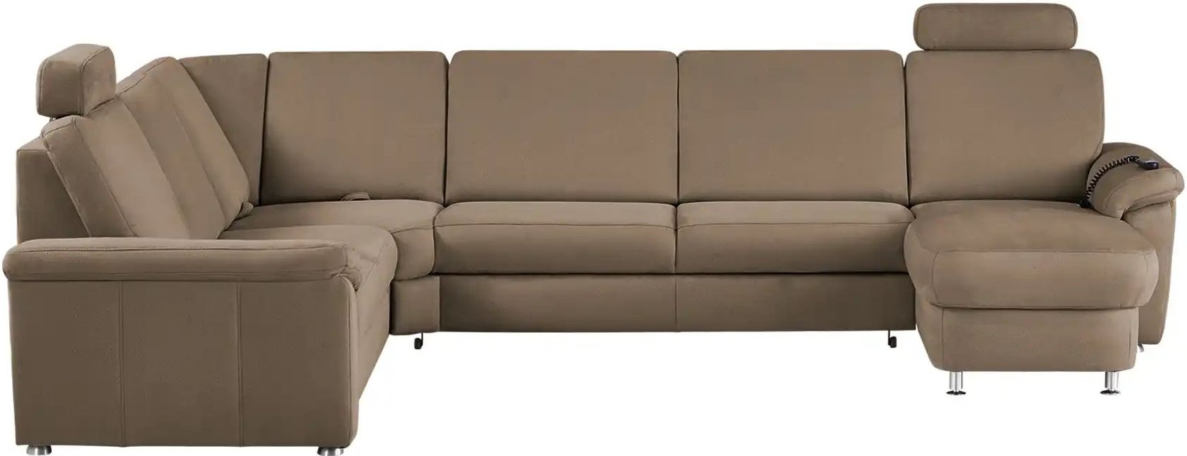 meinSofa Wohnlandschaft Mikrofaser Rita ¦ braun ¦ Maße (cm): B: 330 H: 91 T: 240.0 Polstermöbel > Sofas > Wohnlandschaft...