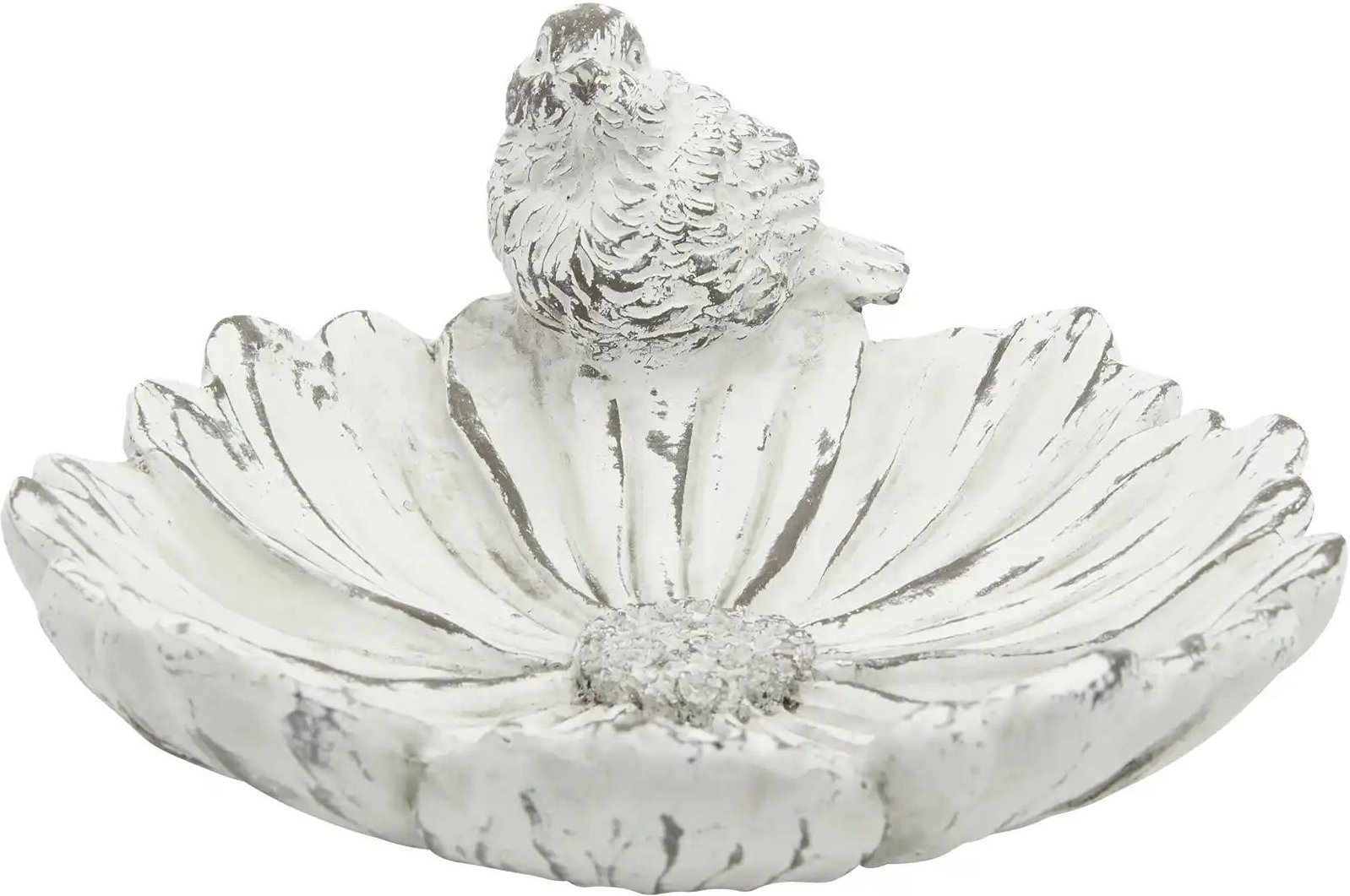 Thumbnail - HOME STORY Vogeltränke ¦ weiß ¦ Polyresin (Kunstharz) ¦ Maße (cm): B: 22,5 H: 11,5 T: 22.5 Accessoires > Gartendekorat...