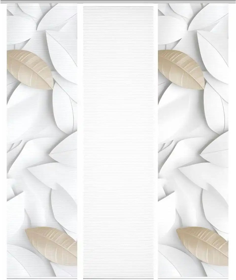 HOME in green Schiebevorhang ¦ creme ¦ Synthetik ¦ Maße (cm): B: 60 H: 245 Gardinen & Rollos > Gardinen & Vorhänge > S...