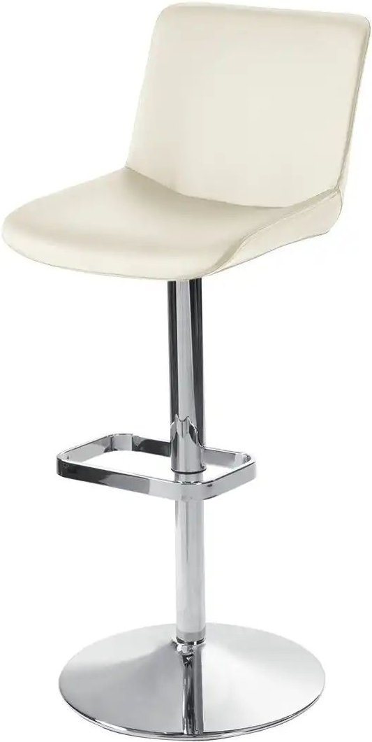 Barhocker Leder MyTina ¦ weiß ¦ Maße (cm): B: 44 T: 38.0 Polstermöbel > Hocker > Barhocker - Höffner