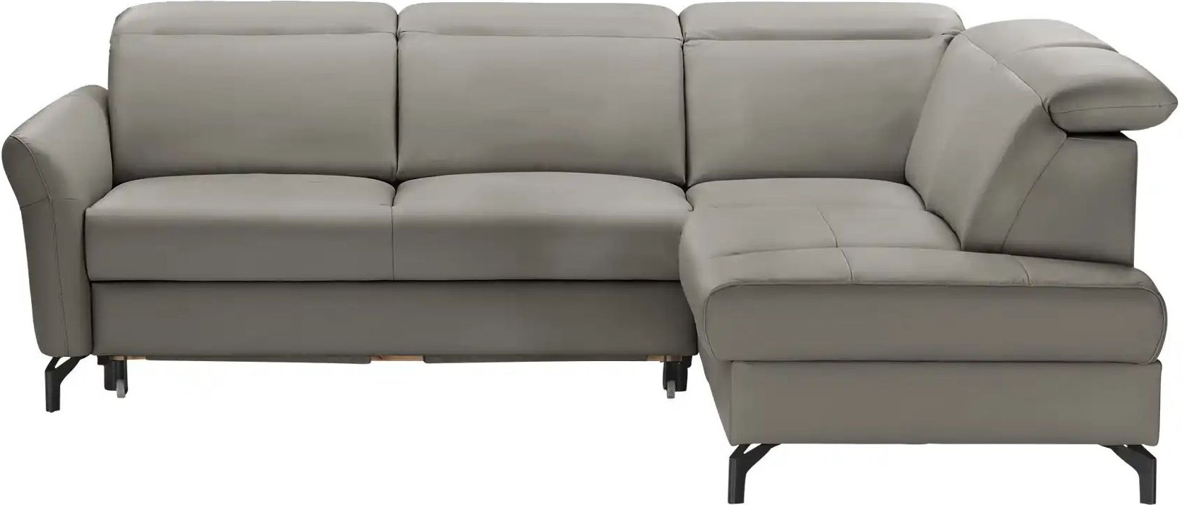 uno Ecksofa Basel ¦ grau ¦ Maße (cm): B: 243 H: 100 T: 200.0 Polstermöbel > Sofas > 3-Sitzer - Höffner