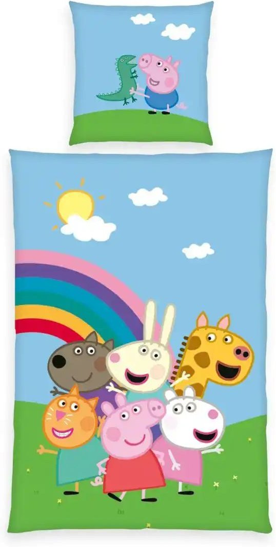 Herding Bettwäsche-Set  Peppa Wutz ¦ mehrfarbig ¦ Maße (cm): B: 135 H: 1 Bettwaren > Bettwäsche > Kinderbettwäsche - Höf...