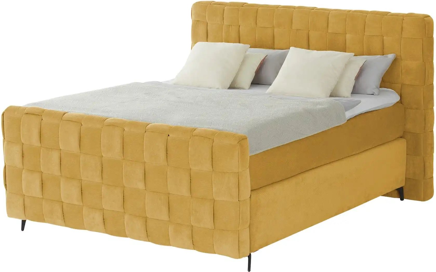 Wohnwert Boxspringbett Tefla ¦ gelb ¦ Maße (cm): B: 182 H: 132,5 Betten > Boxspringbetten - Höffner