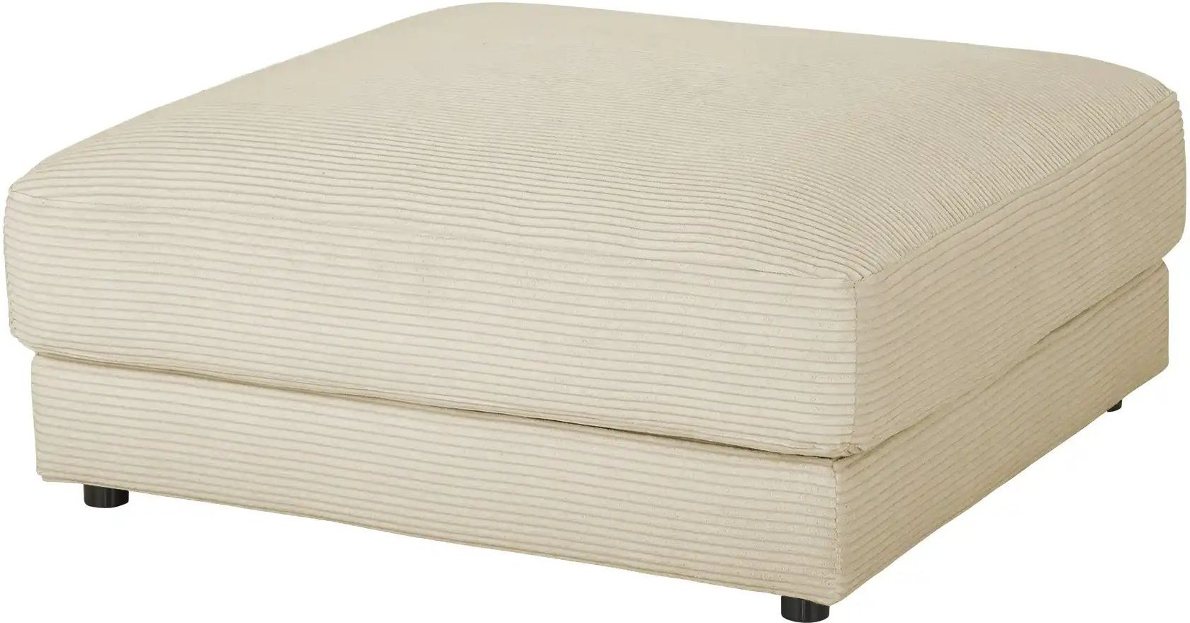 Thumbnail - Jette Home Hocker Cord Sila ¦ creme ¦ Maße (cm): B: 100 H: 43 T: 100.0 Polstermöbel > Hocker - Höffner