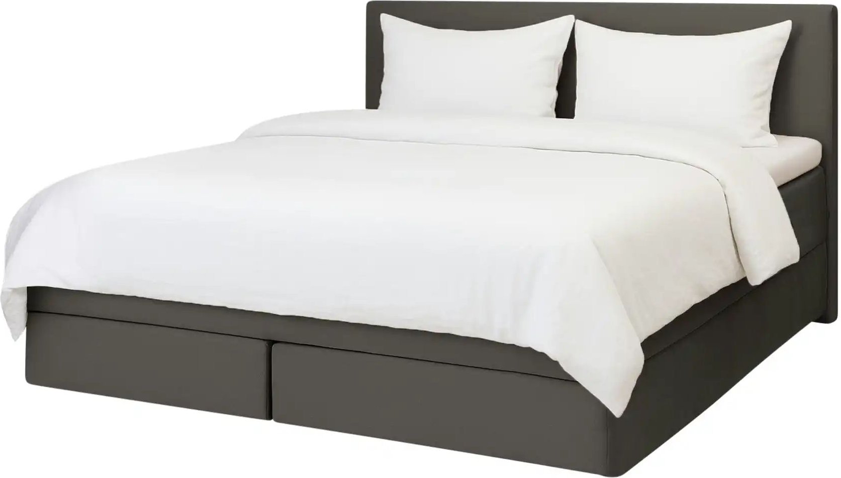 Boxspringbett 160x200 in anthrazit Elin ¦ schwarz ¦ Maße (cm): B: 160 H: 105 Betten > Boxspringbetten - Höffner