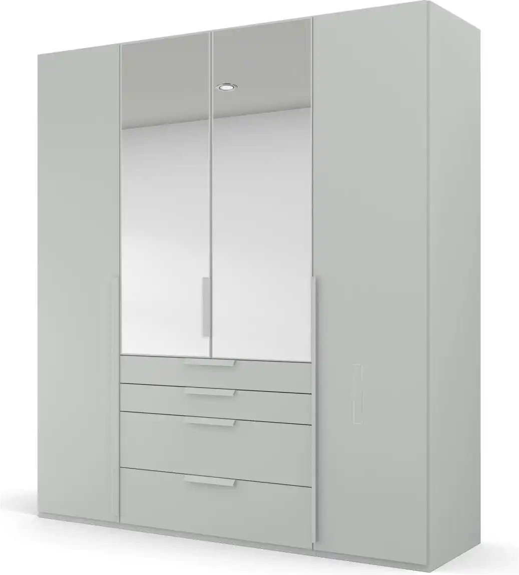 Drehtürenschrank Port Talbot ¦ grau ¦ Maße (cm): B: 201 H: 223 Schränke > Kleiderschränke > Drehtürenschränke - Höffner