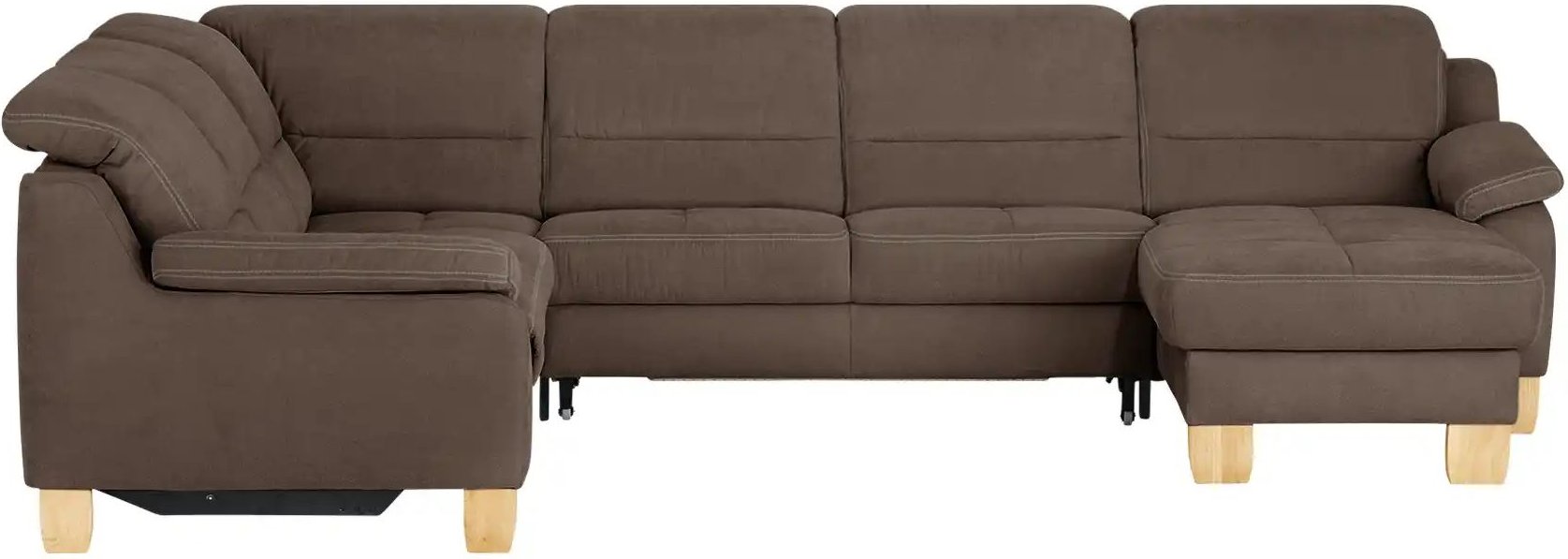 meinSofa Wohnlandschaft aus Mikrofaser Hanna ¦ braun ¦ Maße (cm): B: 322 H: 84 T: 264.0 Polstermöbel > Sofas > Wohnlands...