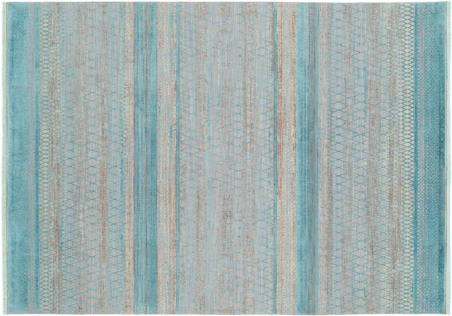 Teppich Cremona ¦ blau ¦ Synthetische Fasern ¦ Maße (cm): B: 200 H: 0,7 Teppiche > Wohnteppiche - Höffner