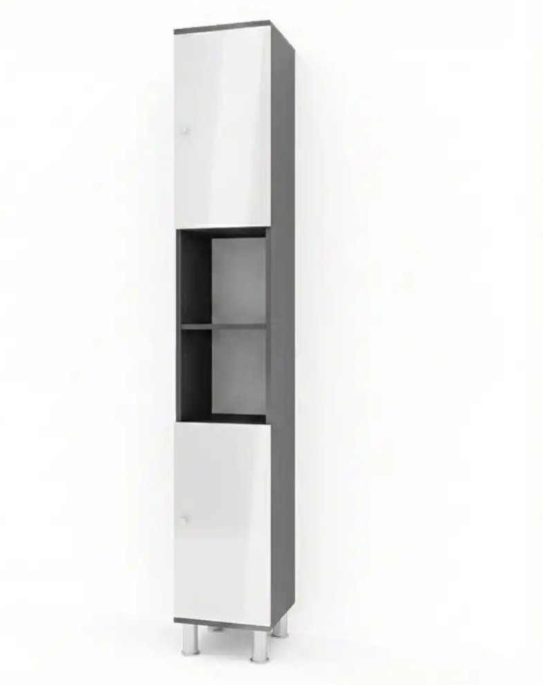 Hochschrank ¦ schwarz ¦ Maße (cm): B: 30 H: 190 Schränke > Badschränke > Bad-Hochschränke - Höffner