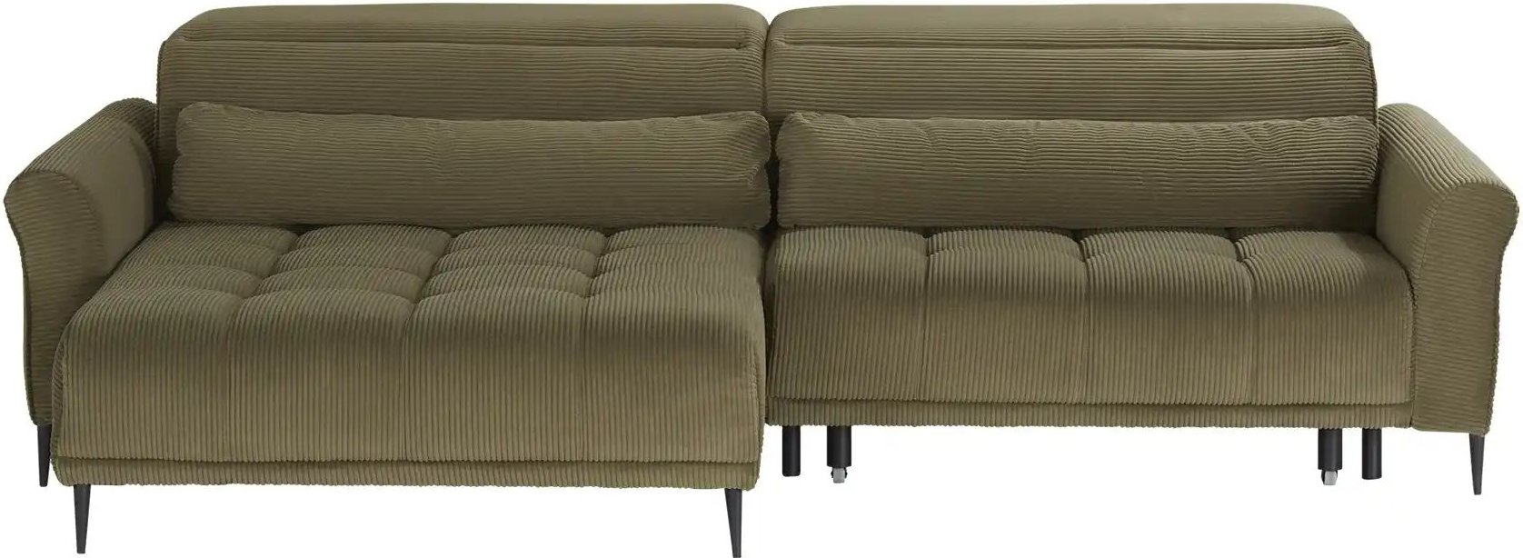 Ecksofa mit elektrischer Sitztiefenverstellung Logan ¦ grün ¦ Maße (cm): B: 277 H: 80 T: 179.0 Polstermöbel > Sofas > Ec...