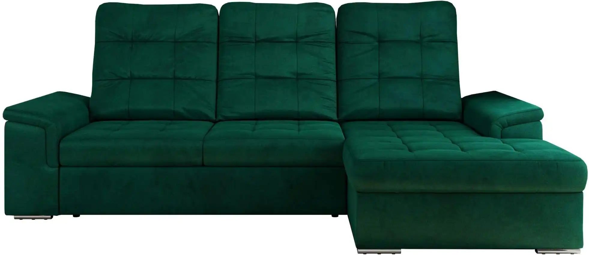 Ecksofa mit Schlaffunktion Madrito ¦ grün ¦ Maße (cm): B: 256 H: 89 Polstermöbel > Sofas > Ecksofas - Höffner