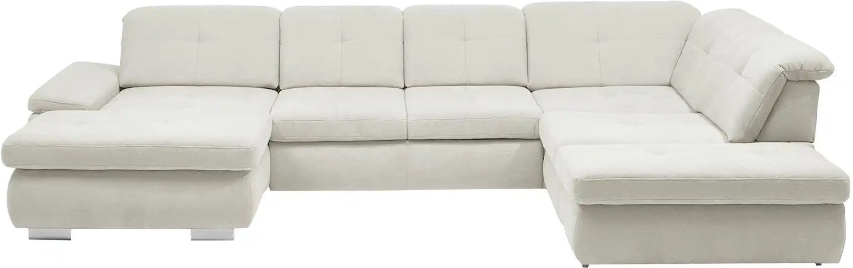 Lounge Collection Wohnlandschaft Flachgewebe  Affair ¦ creme ¦ Maße (cm): B: 371 H: 100 T: 260.0 Polstermöbel > Sofas > ...