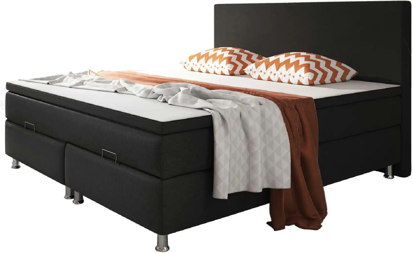 Boxbett ¦ schwarz ¦ Maße (cm): B: 180 H: 115 Betten > Komfortbetten - Höffner