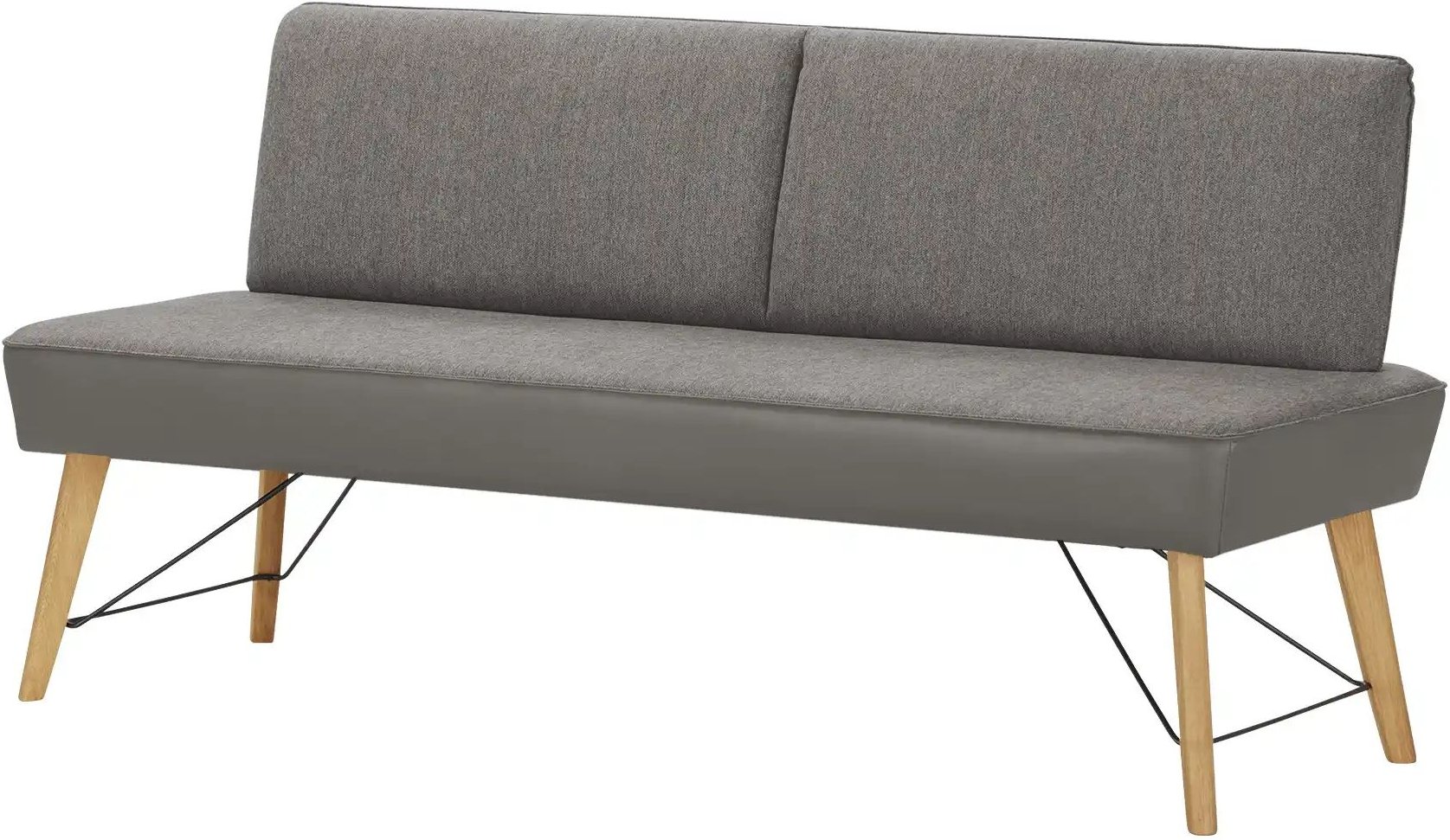 Woodford Polsterbank Enzo ¦ grau ¦ Maße (cm): B: 182 H: 87 T: 65.0 Bänke > Einzelbänke - Höffner