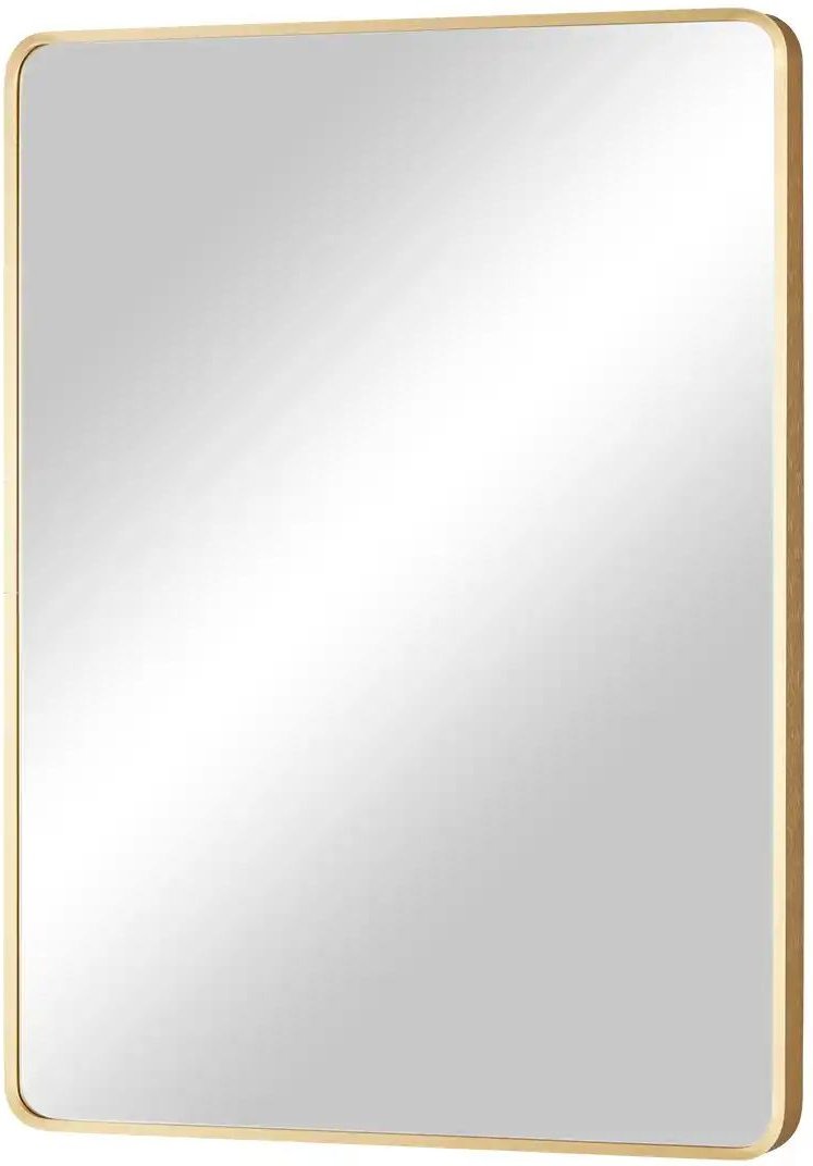 Spiegel 60 x 80 cm Liya ¦ gold ¦ Glas,Aluminium,Metall ¦ Maße (cm): B: 60 H: 80 Accessoires > Spiegel - Höffner